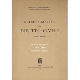 Dottrine generali del diritto civile - copertina