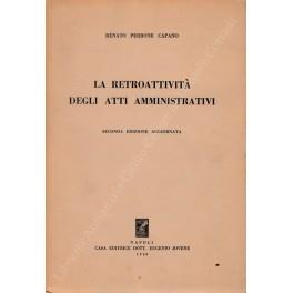 retroattivita degli atti amministrativi - copertina