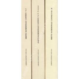 Diritto matrimoniale canonico. Vol. I; Vol. II - Il consenso; Vol. III - La forma, gli effetti, la separazione, la convalida - copertina