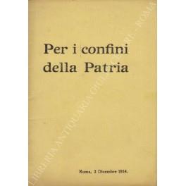 Per i confini della Patria - copertina
