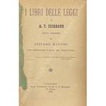 I Libri delle Leggi. Fatti volgari da Stefano Martini con prefazione e note del traduttore