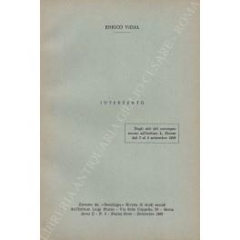 Intervento. Dagli atti del convegno tenuto all'Istituto L. Sturzo dal 2 al 4 settembre 1968 - copertina