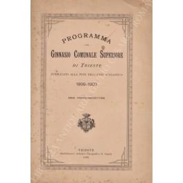 Programma del Ginnasio Comunale Superiore pubblicato alla fine dell'anno scolastico 1899-1900. Anno trentesimosettimo - copertina