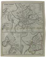 ROMA URBS ab Augusti Imp.tempore cum muris ab Aureliano et Honorio conditis. Atlas Antiquus - Large color map - Kiepert Henrico - Reimer