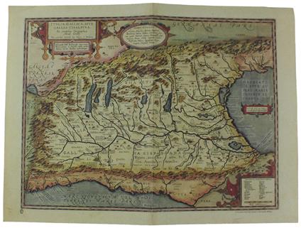ITALIA GALLICA, SIVE GALLIA CISALPINA. Ex conatibus geographicis Abrah. Ortelii... 1590 - Ortelius Abraham - Raccolte Bertarelli, circa - 1980 - copertina