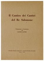 Il CANTICO DEI CANTICI DEL RE SALOMONE
