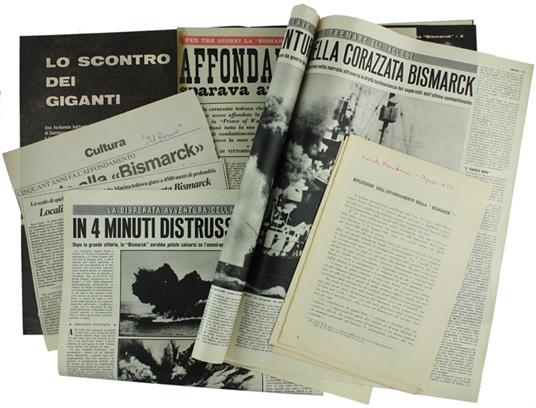 CORAZZATA BISMARCK: raccolta di 25 rievocazioni, articoli, stralci - Autori vari - Autori Vari - copertina