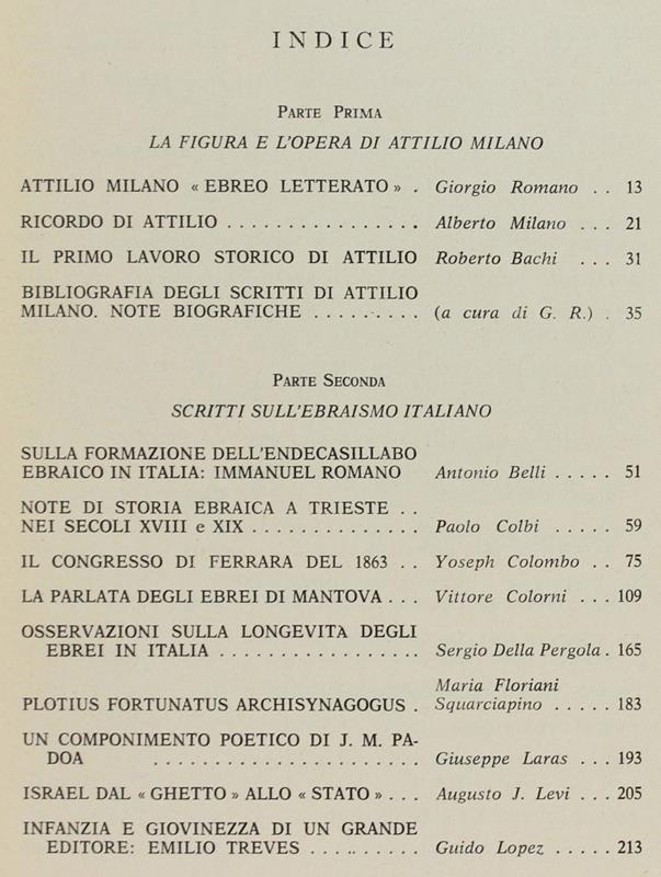 SCRITTI IN  MEMORIA DI ATTILIO MILANO. La Rassegna Mensile di Israel, Vol. XXXVI  n. 7-8-9 - Volume speciale