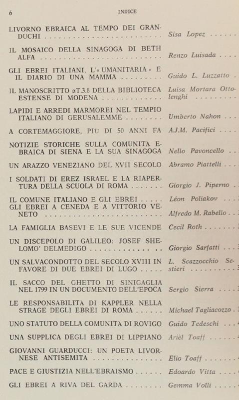 SCRITTI IN  MEMORIA DI ATTILIO MILANO. La Rassegna Mensile di Israel, Vol. XXXVI  n. 7-8-9 - Volume speciale