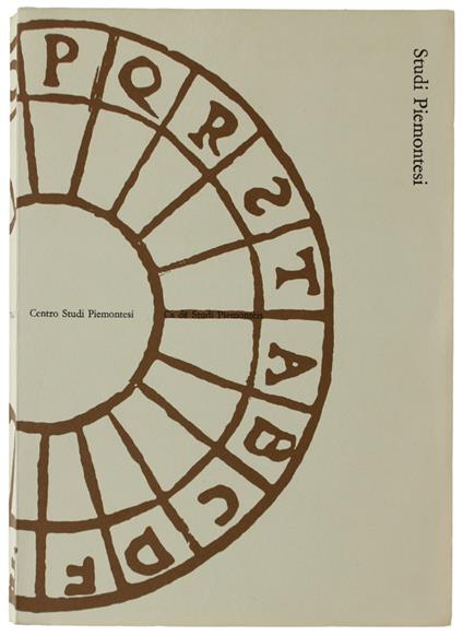 STUDI PIEMONTESI.  Vol. V - 1976, fasc. 1. [Ottimo] - Autori vari - Autori Vari - copertina