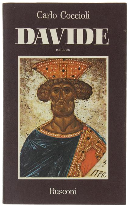 DAVIDE. Romanzo - Carlo Coccioli - copertina