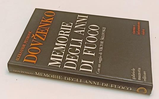Memorie Degli Anni Di Fuoco - copertina