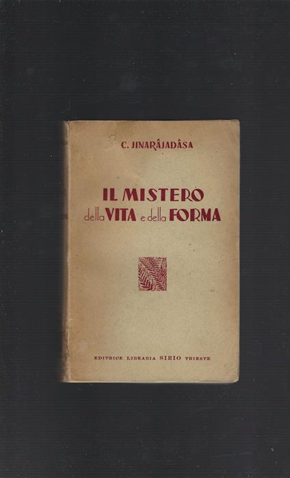Il Mistero Della Vita E Della Forma - copertina