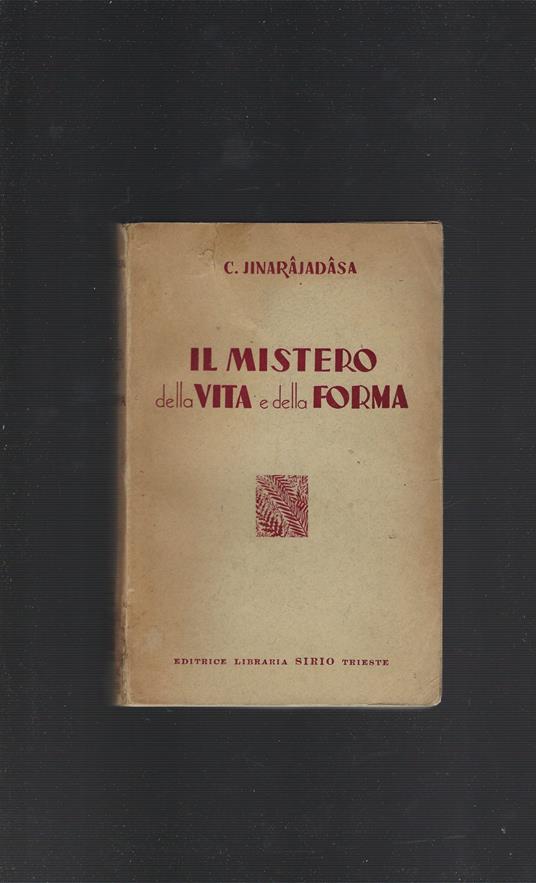 Il Mistero Della Vita E Della Forma - copertina