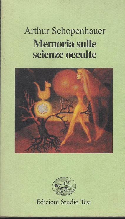Memoria Sulle Scienze Occulte - Arthur Schopenhauer - copertina