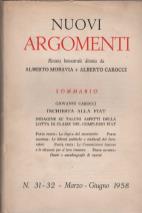 Nuovi Argomenti N° 31 - 32