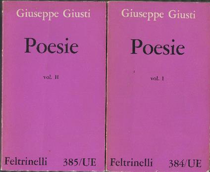 Poesie - Giuseppe Giusti - copertina