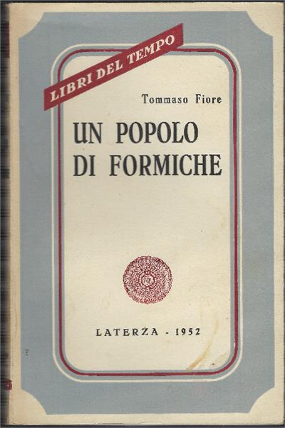Un Popolo Di Formiche - Tommaso Fiore - copertina