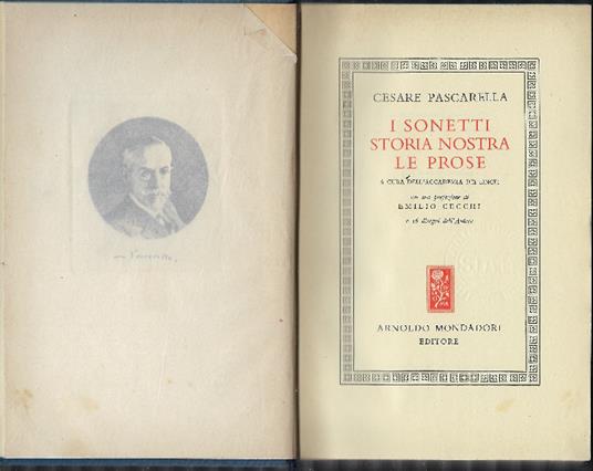 I Sonetti, Storia Nostra, Le Prose - Cesare Pascarella - copertina