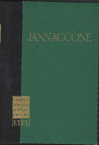 Moneta E Lavoro - Pasquale Jannaccone - copertina