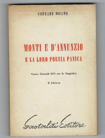 Monti E D'annunzio E Loro Poesia Panica - copertina