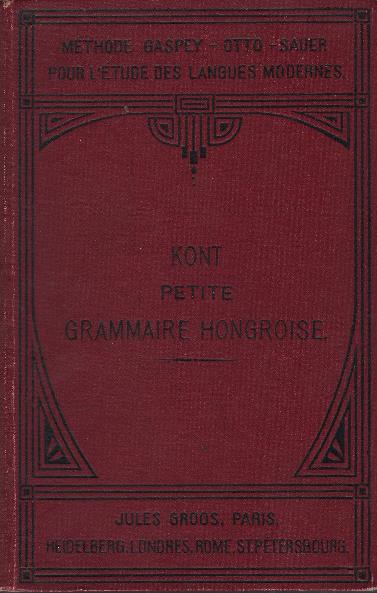 Petite Grammaire Hongroise - copertina