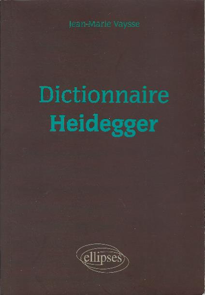 Dictionaire Heidegger - copertina