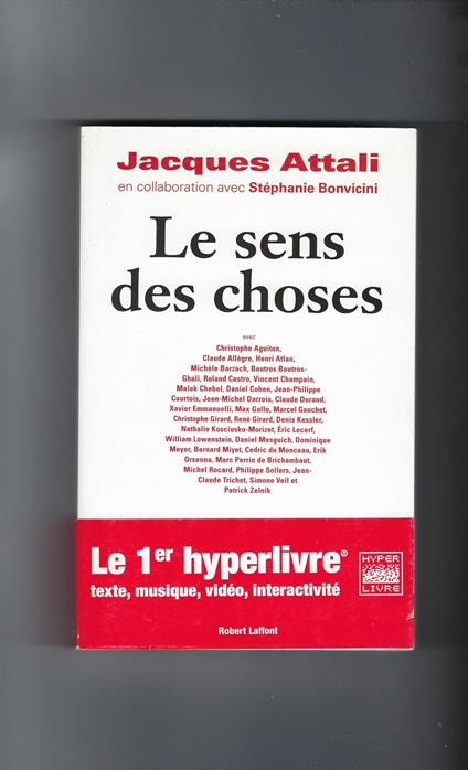 Les Sens Des Choses - Jacques Attali - copertina