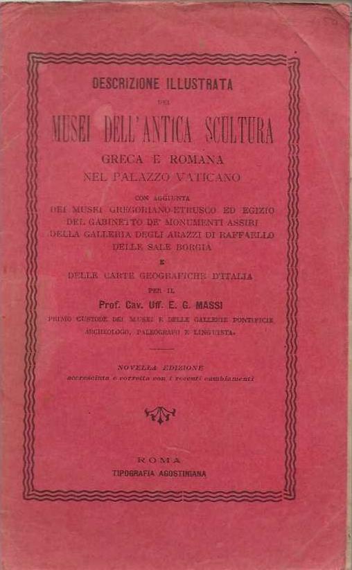 Descrizione illustrata dei musei dell'antica scultura greca e romana nel palazzo vaticano - Autori Vari - copertina
