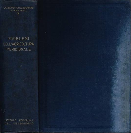 Problemi dell'agricoltura meridionale - copertina