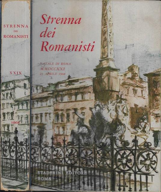 Strenna dei Romanisti XXIX - copertina