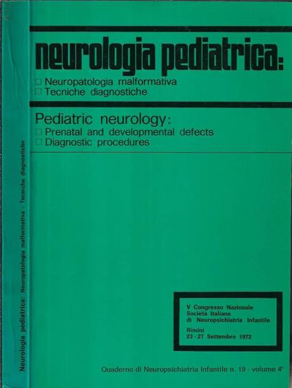 Neurologia pediatrica - copertina