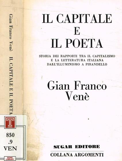 Il capitale e il poeta - Gianfranco Venè - copertina