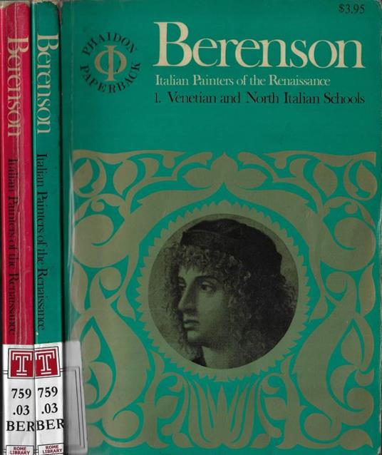Italian painters of the Renaissance Vol 1 - 2 - Bernard Berenson - copertina