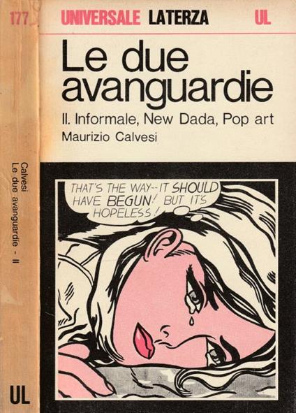 Le due avanguardie vol II - Maurizio Calvesi - copertina