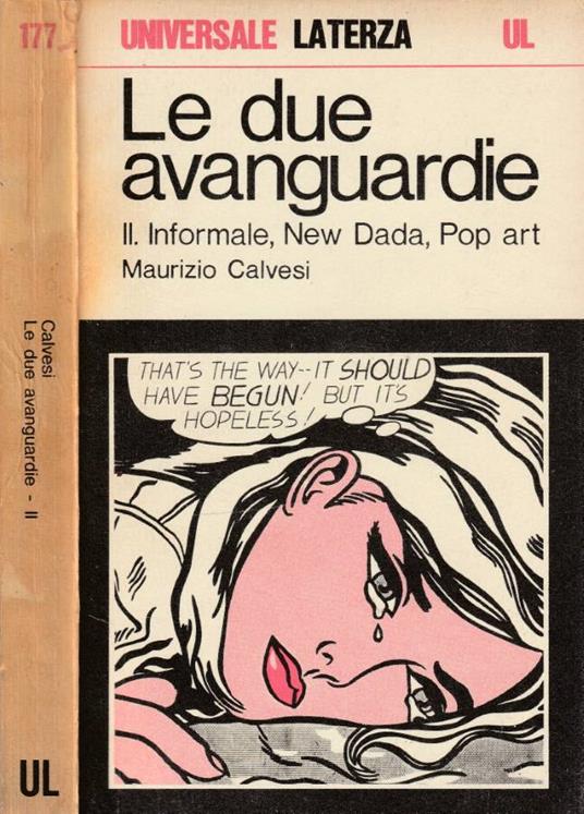 Le due avanguardie vol II - Maurizio Calvesi - copertina