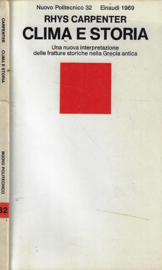 Clima e storia - Rhys Carpenter - copertina