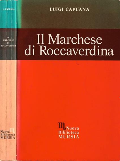 Il Marchese di Roccaverdina - Luigi Capuana - copertina