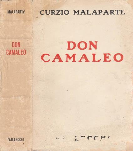 Don Camaleo - Curzio Malaparte - copertina