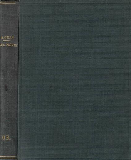 Sul Novik - Arturo Graf - copertina