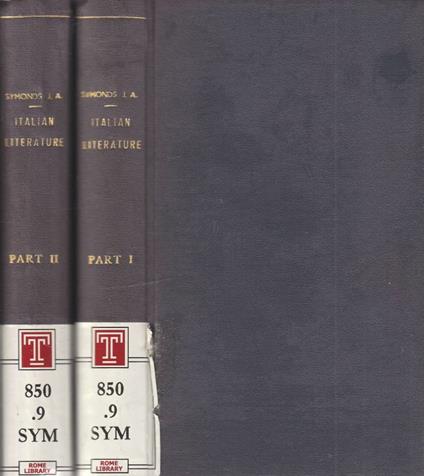 Renaissance in Italy 1,2 - John Addington Symonds - copertina