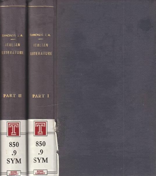 Renaissance in Italy 1,2 - John Addington Symonds - copertina