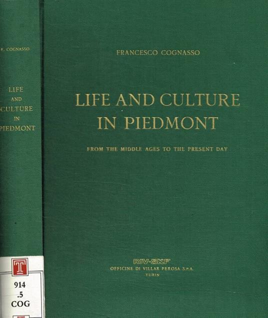 Life and culture in Piedmont - Francesco Cognasso - copertina