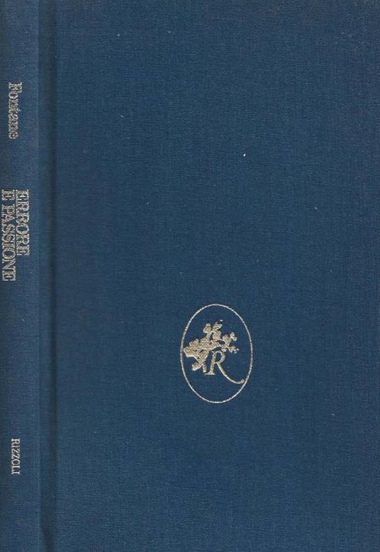 Errore e passione - Theodor Fontane - copertina