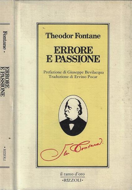 Errore e passione - Theodor Fontane - copertina