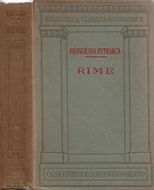 Rime - Francesco Petrarca - copertina