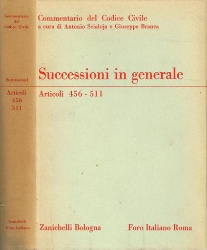 Successioni in generale - Luigi Ferri - copertina
