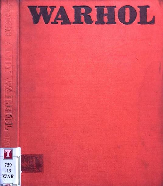 Andy Warhol - Rainer Crone - copertina
