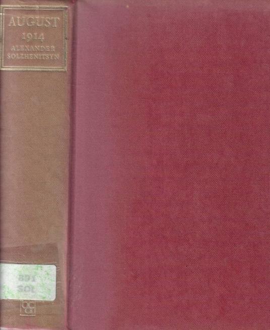 August 1914 - Aleksandr Solzenicyn - copertina