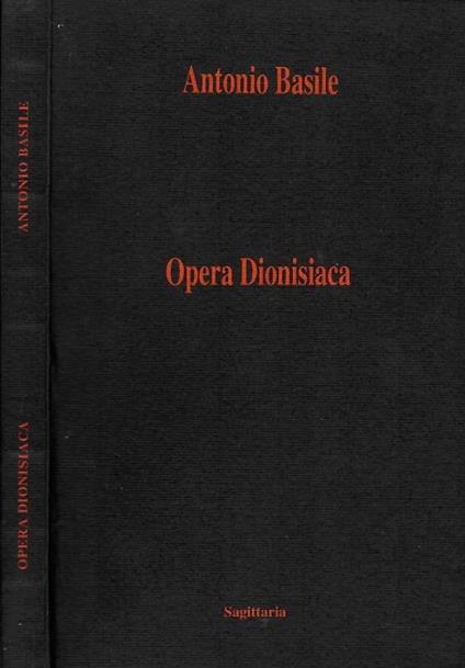 Opera Dionisiaca - Antonio Basile - copertina
